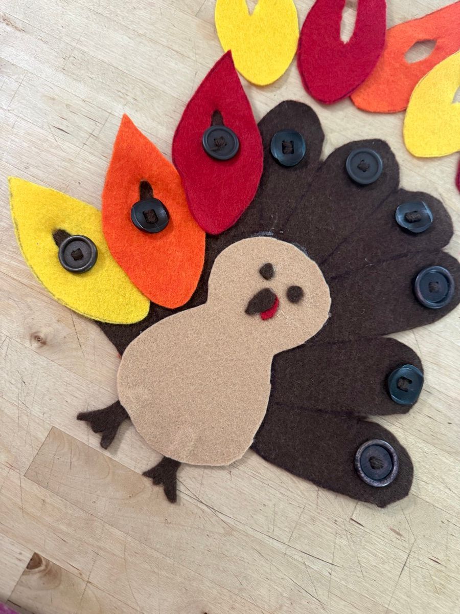 Thanksgiving Turkey Buttoning Work photo 2