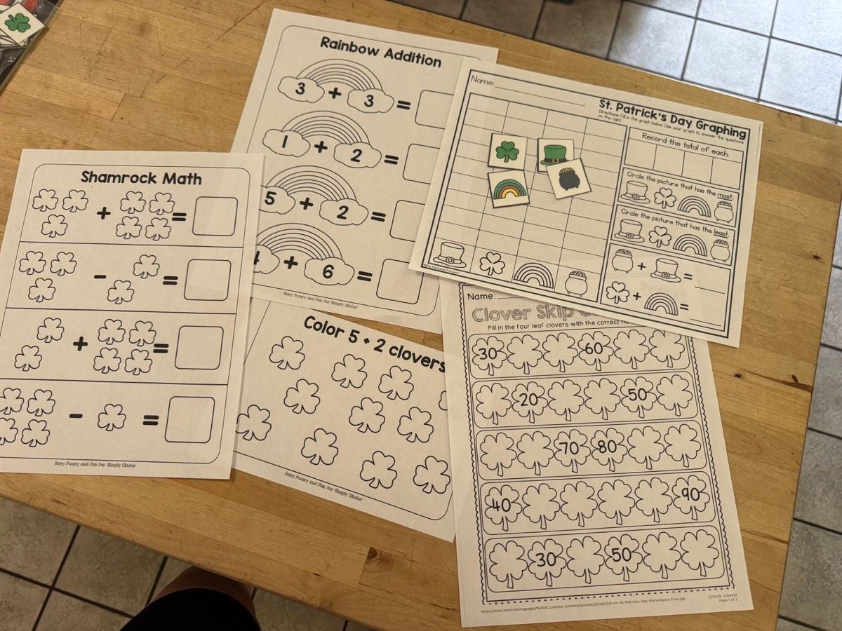 St. Patrick's Day Worksheets