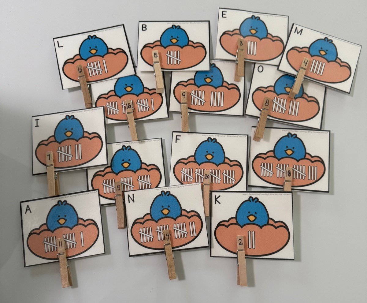 Tally Mark Clip Cards