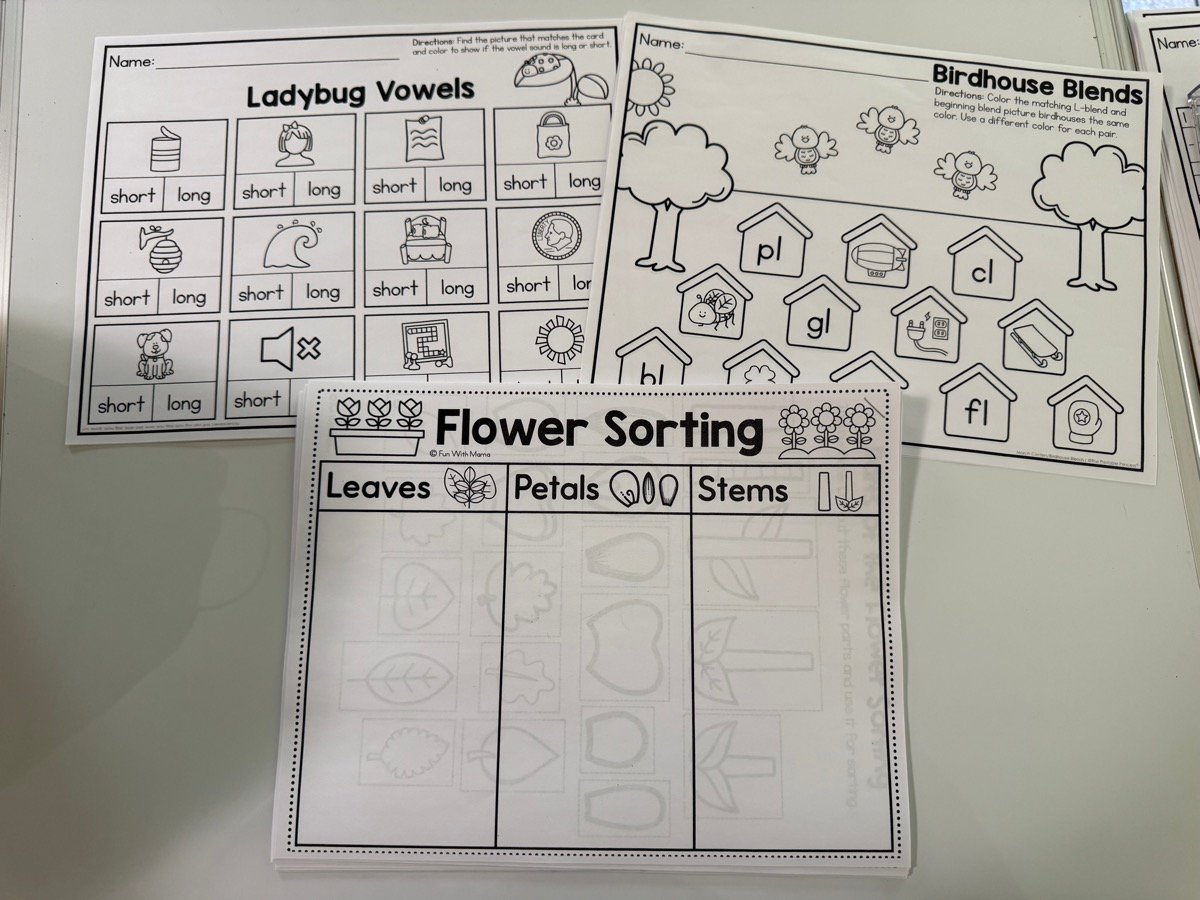 Spring Worksheets