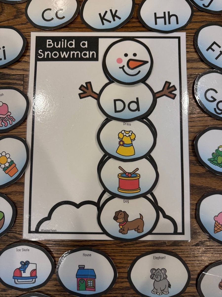 Build a Snowman Alphabet Work photo 2