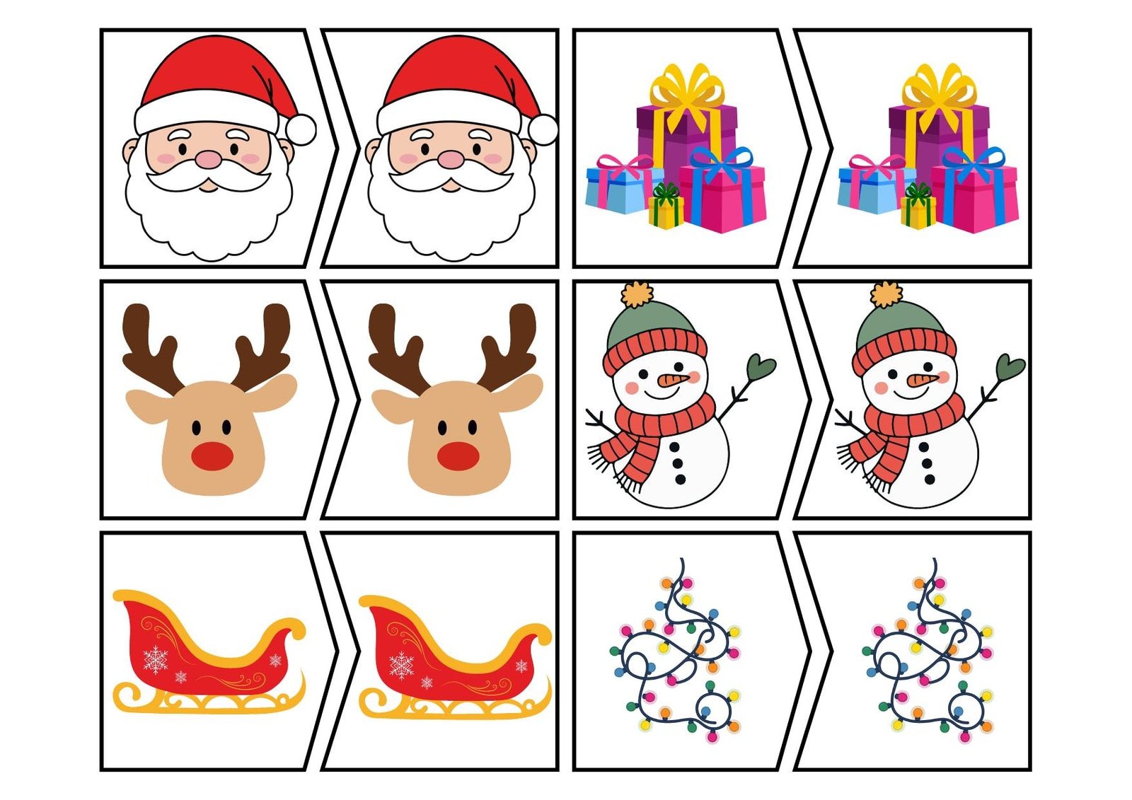 Christmas Puzzle Matching