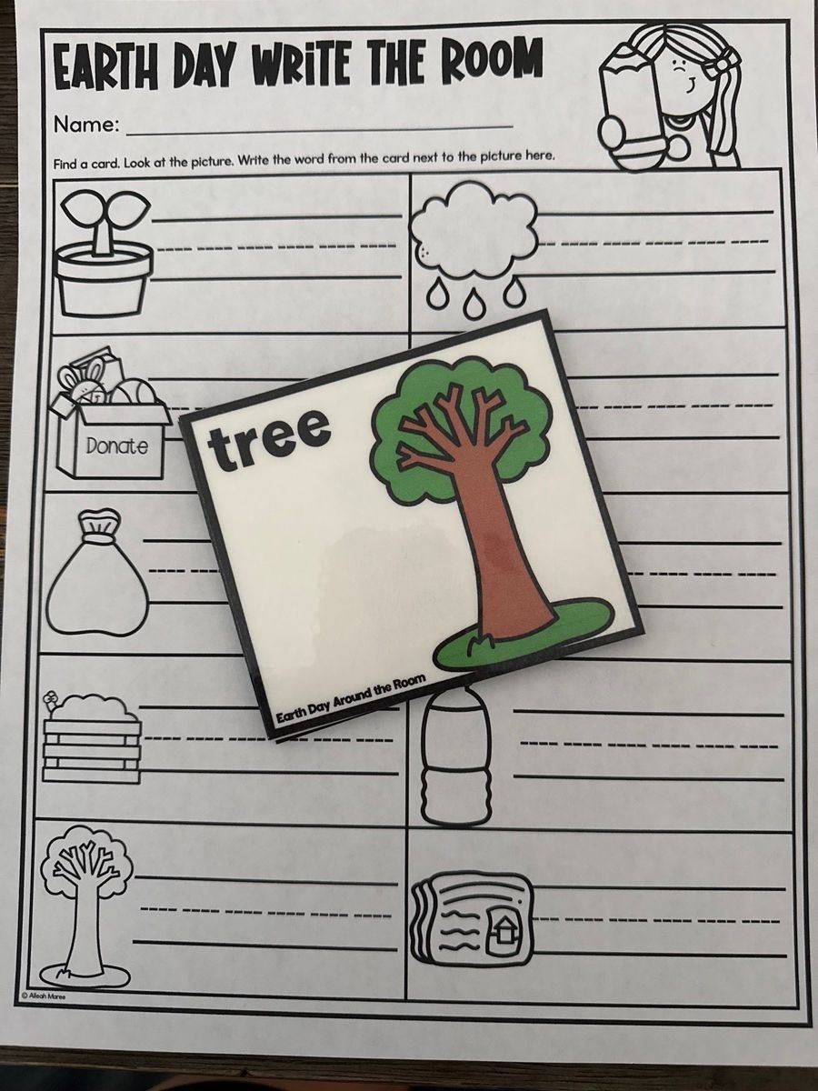 Earth Day Write the Room
