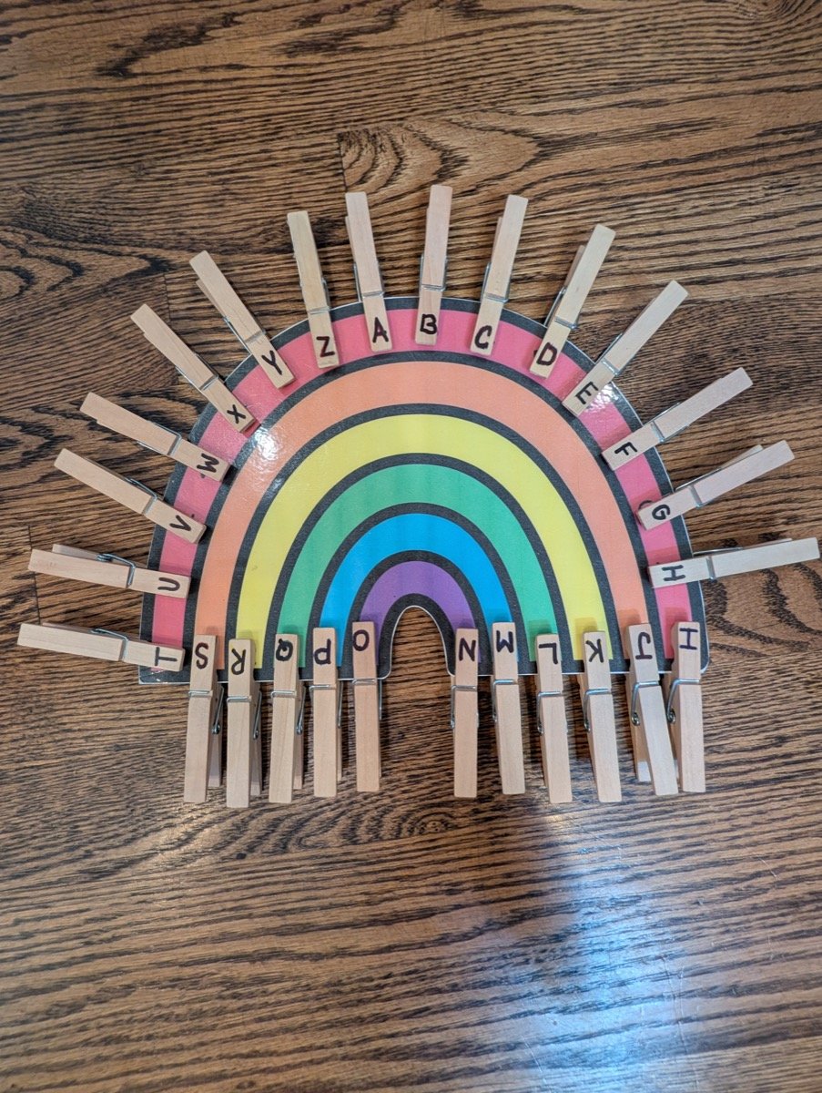 Rainbow Letter Matching