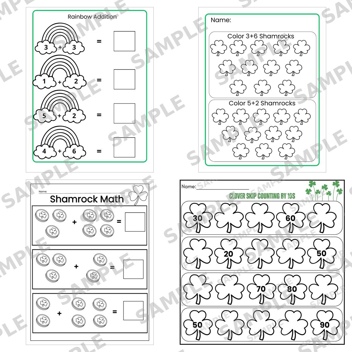 St. Patrick's Day Worksheets